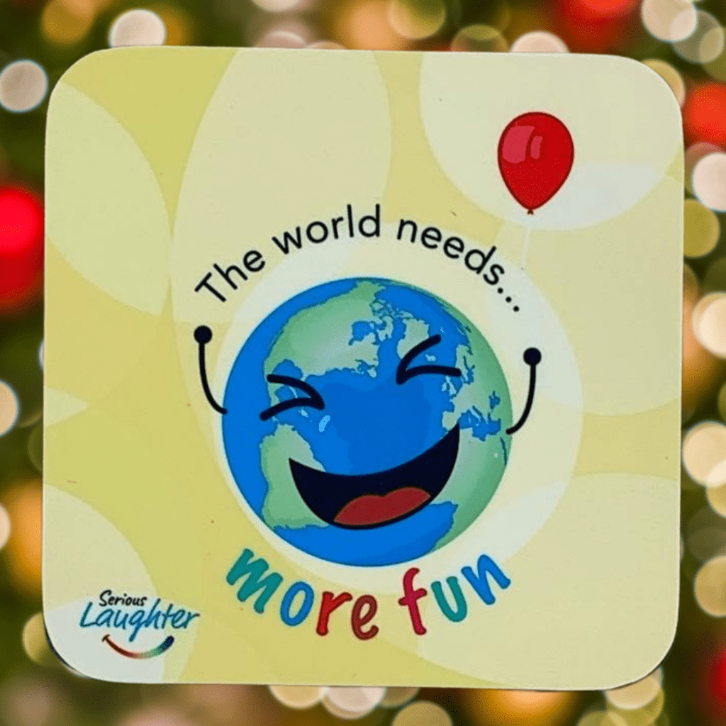 The World Needs more fun Coaster close up