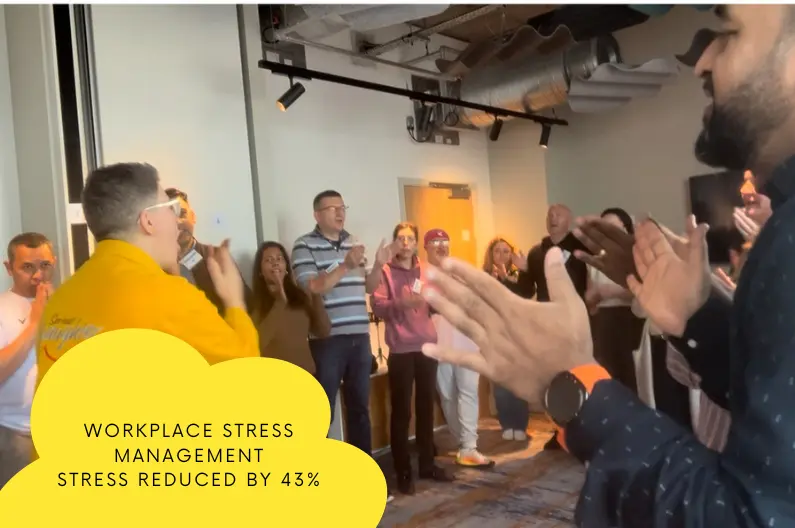 Workplace Stress Management: How Laughter Yoga Reduces Stress by 43%
